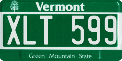 VT license plate XLT599