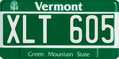 VT license plate XLT605