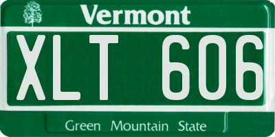 VT license plate XLT606