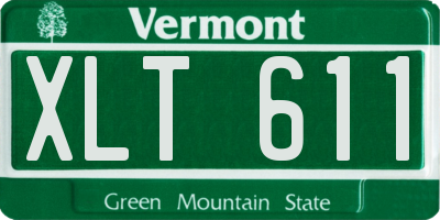 VT license plate XLT611