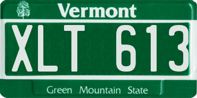 VT license plate XLT613