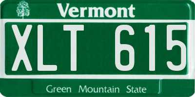 VT license plate XLT615