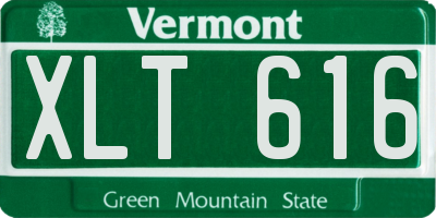 VT license plate XLT616