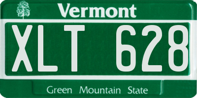 VT license plate XLT628