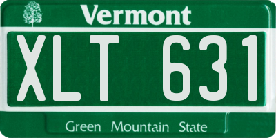 VT license plate XLT631