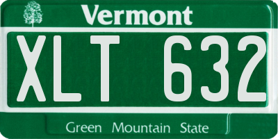 VT license plate XLT632