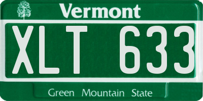 VT license plate XLT633
