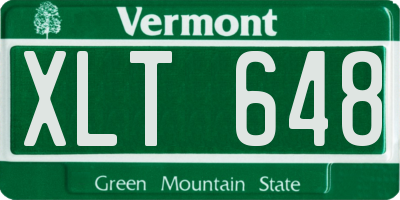 VT license plate XLT648
