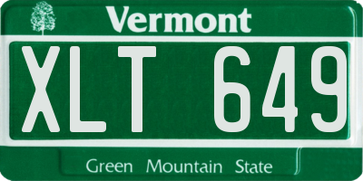 VT license plate XLT649