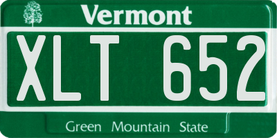 VT license plate XLT652