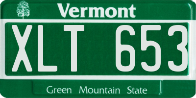VT license plate XLT653