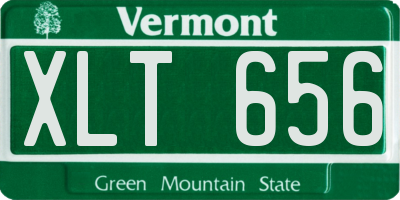 VT license plate XLT656