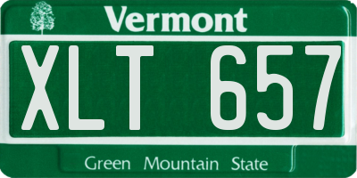 VT license plate XLT657