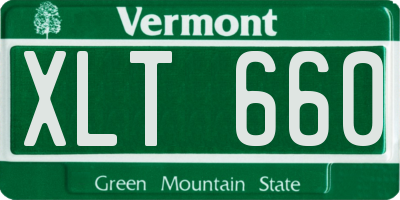 VT license plate XLT660