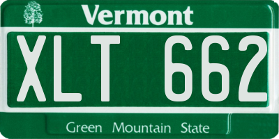 VT license plate XLT662