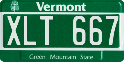 VT license plate XLT667