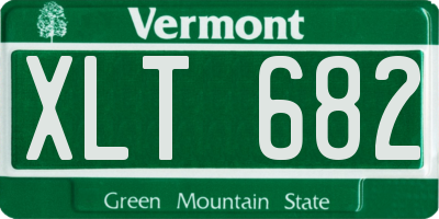 VT license plate XLT682