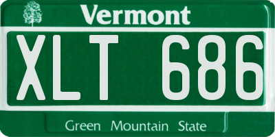 VT license plate XLT686