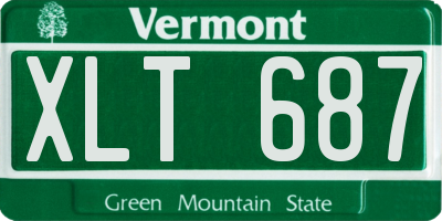 VT license plate XLT687
