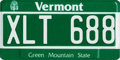 VT license plate XLT688