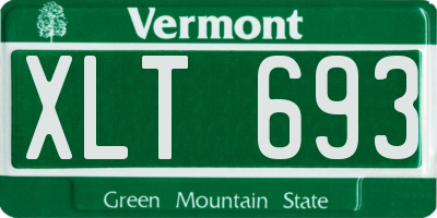 VT license plate XLT693