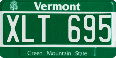 VT license plate XLT695