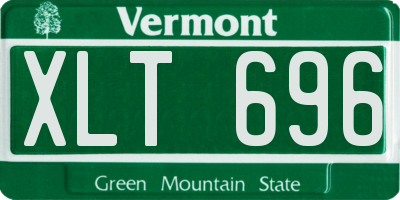 VT license plate XLT696