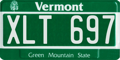 VT license plate XLT697