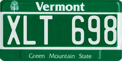 VT license plate XLT698