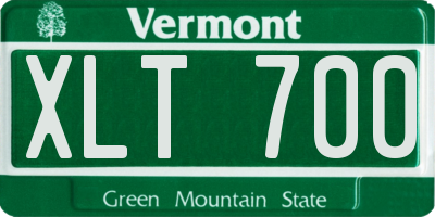 VT license plate XLT700