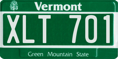 VT license plate XLT701