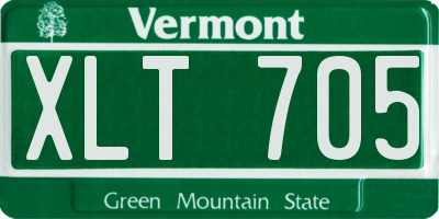 VT license plate XLT705