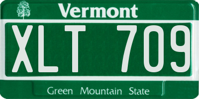VT license plate XLT709