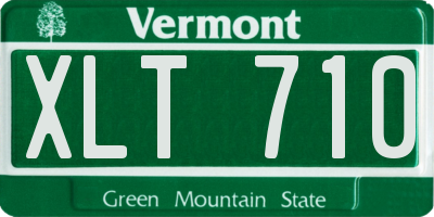 VT license plate XLT710