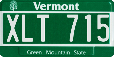 VT license plate XLT715