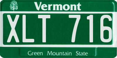VT license plate XLT716