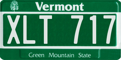 VT license plate XLT717