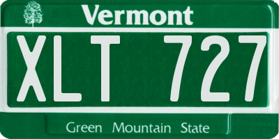 VT license plate XLT727