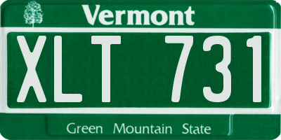 VT license plate XLT731