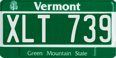 VT license plate XLT739
