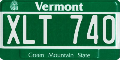 VT license plate XLT740