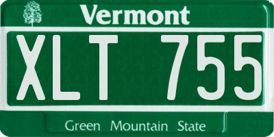 VT license plate XLT755