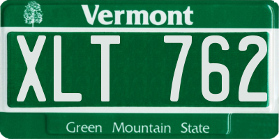 VT license plate XLT762