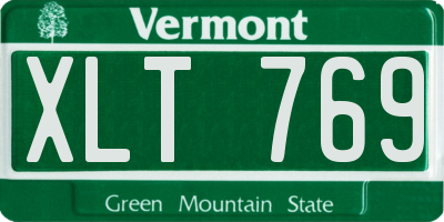 VT license plate XLT769
