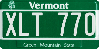 VT license plate XLT770
