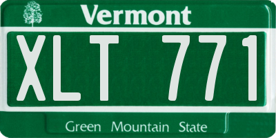 VT license plate XLT771