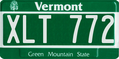 VT license plate XLT772