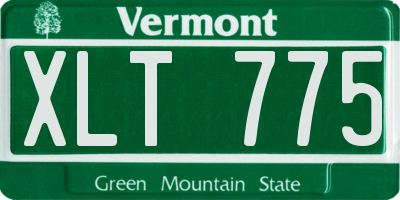 VT license plate XLT775