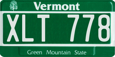 VT license plate XLT778