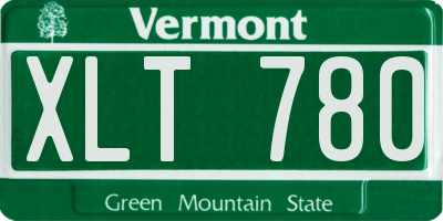 VT license plate XLT780